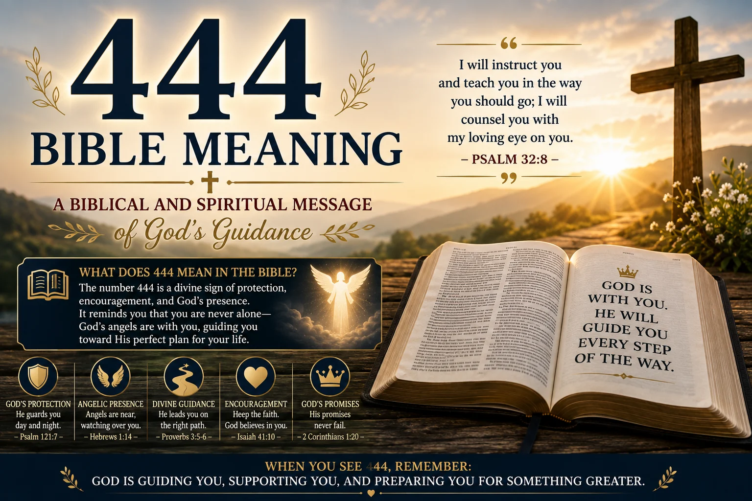 444 Bible Meaning: A Biblical and Spiritual Message of God’s Guidance