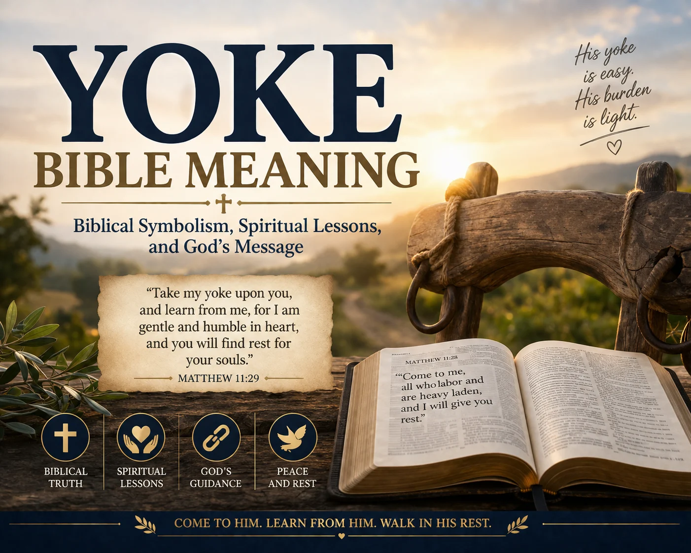 Yoke Bible Meaning: Biblical Symbolism, Spiritual Lessons, and God’s Message
