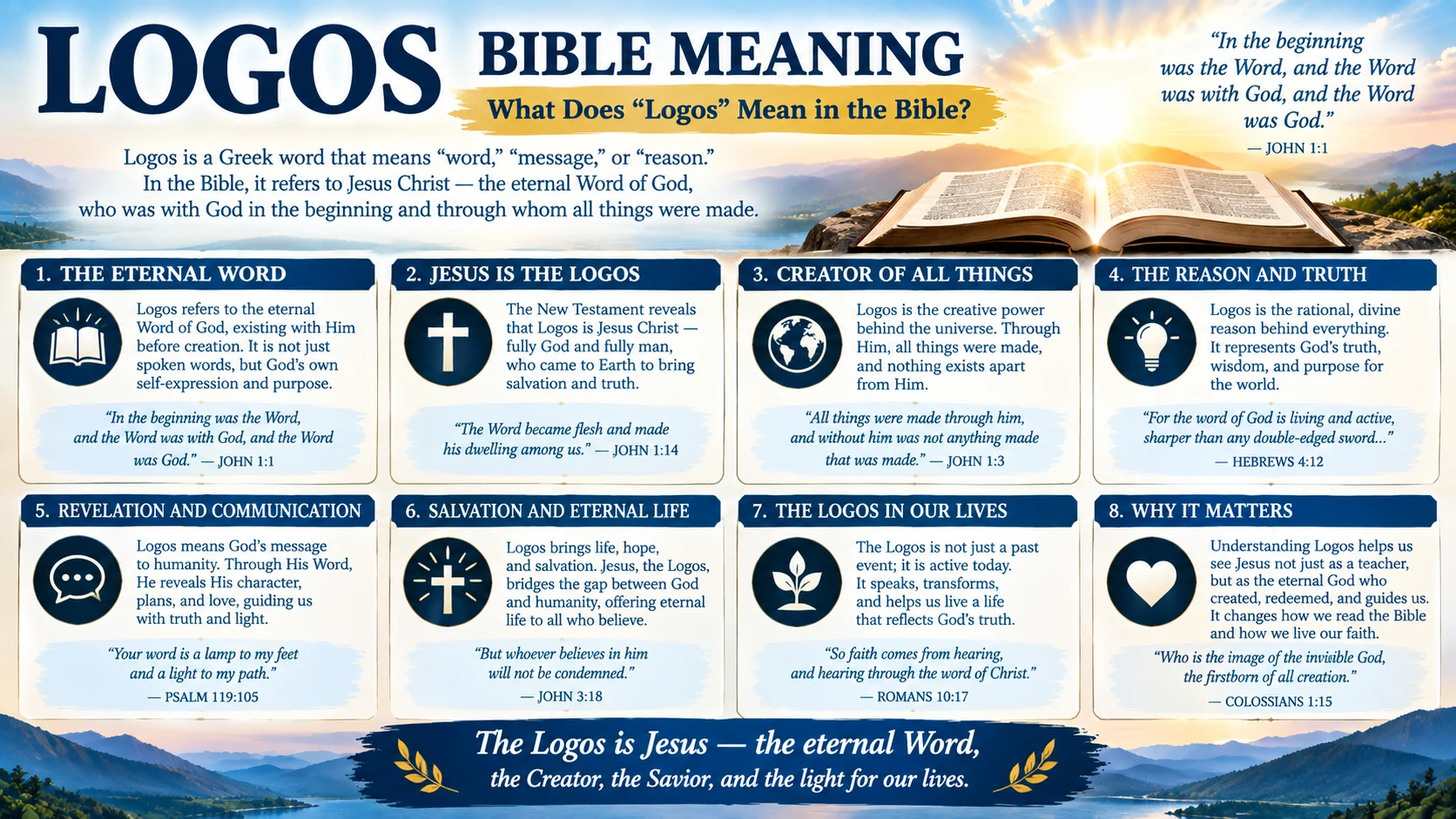 Logos Bible Meaning: What Does “Logos” Mean in the Bible?