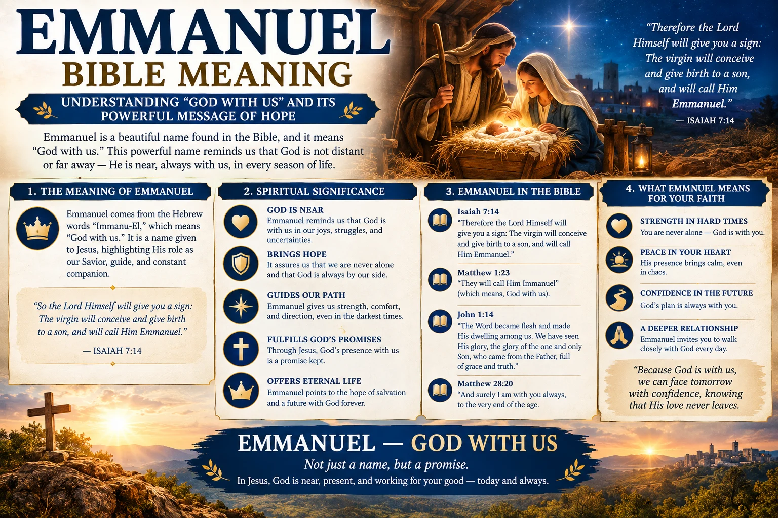Emmanuel Bible Meaning: Understanding “God With Us” and Its Powerful Message of Hope