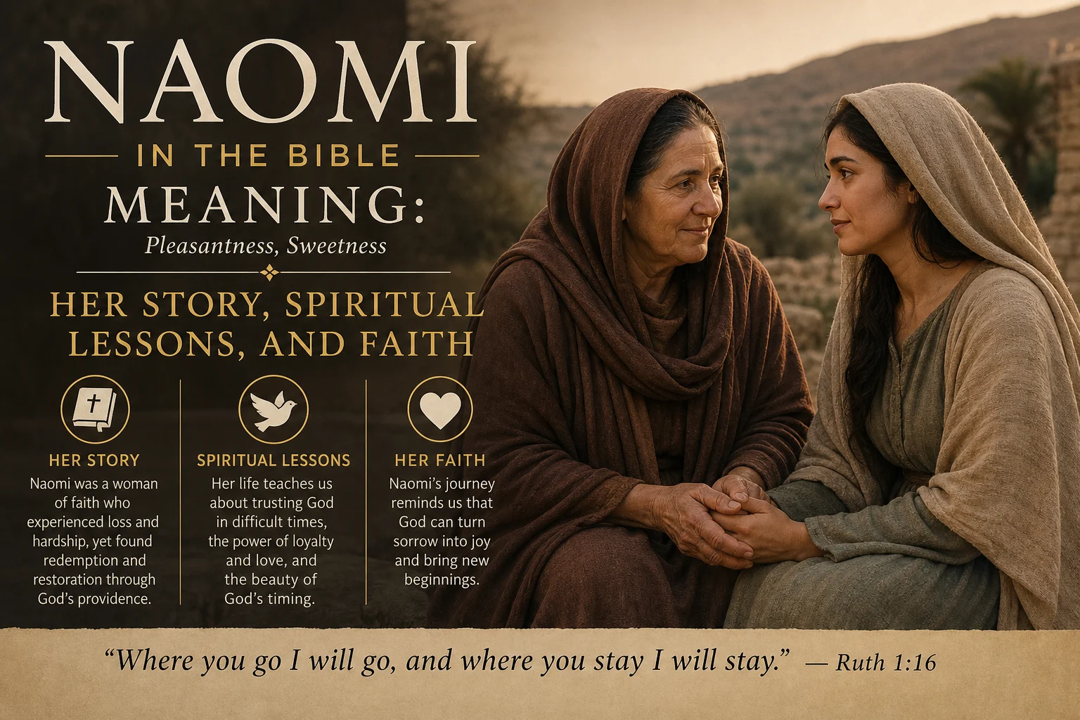 Naomi in the Bible Meaning: Her Story, Spiritual Lessons, and Faith