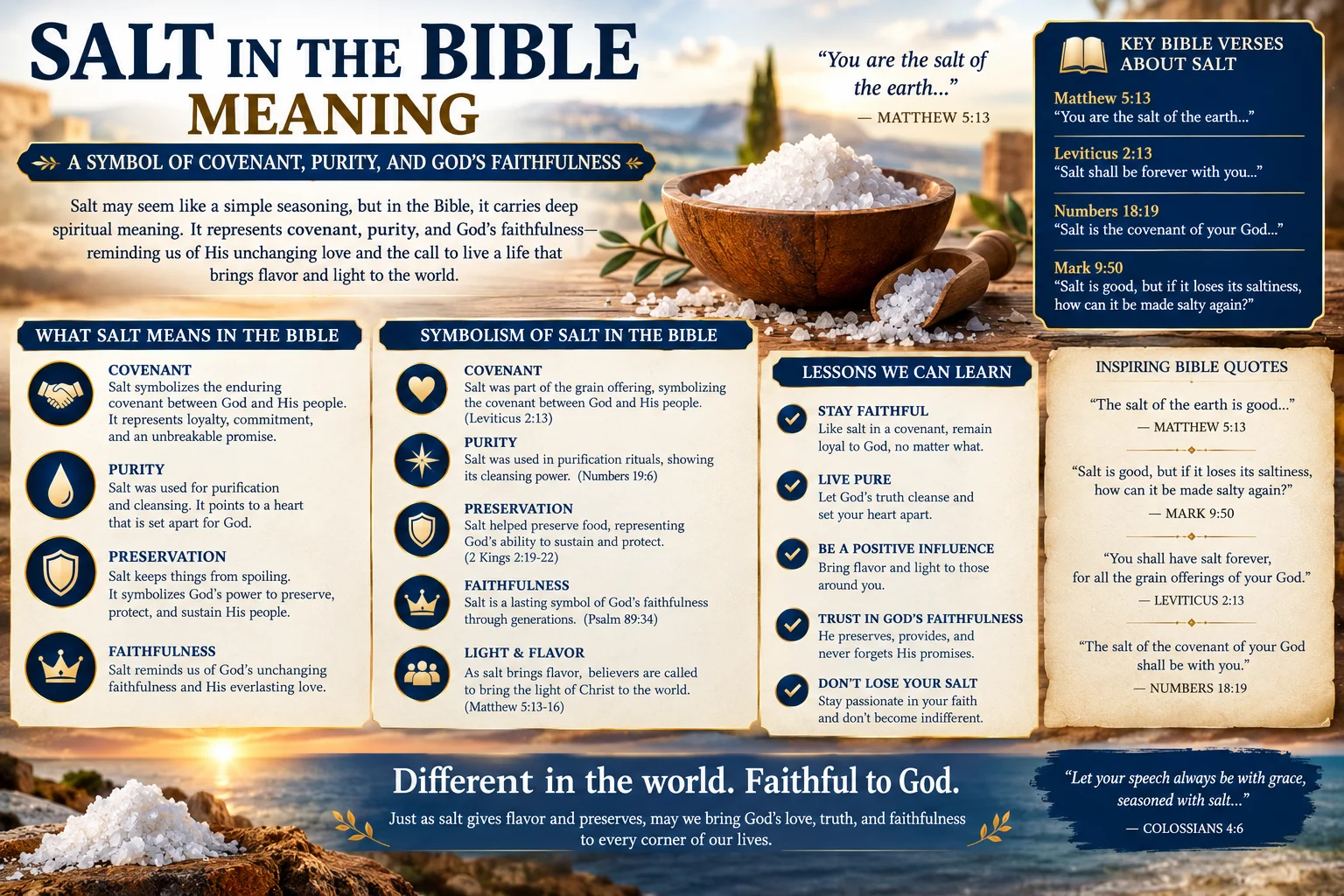 Salt in the Bible Meaning: A Symbol of Covenant, Purity, and God’s Faithfulness